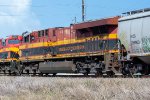 KCS 4680 trails on a northbound Grain Train